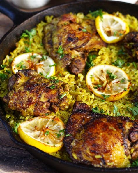 Special easter eggs for lunch! One Pot Middle Eastern Chicken and Rice - Ev's Eats
