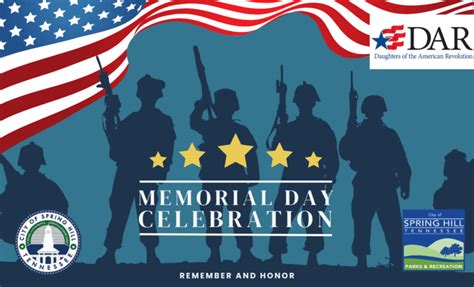 Memorial Day Celebration Friday May 27 At Fischer Park In Spring Hill