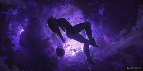 girl in space by antoine colignon