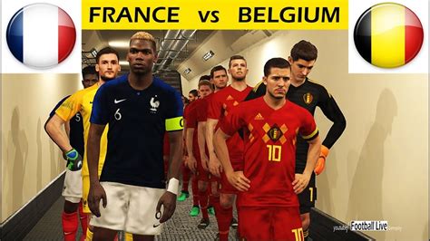 pes 2018 france vs belgium full match and amazing goals and penalty shootout gameplay pc youtube