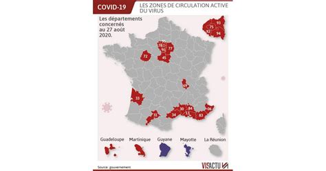 « les courbes sont plus. Santé. Coronavirus : la carte des départements placés en ...