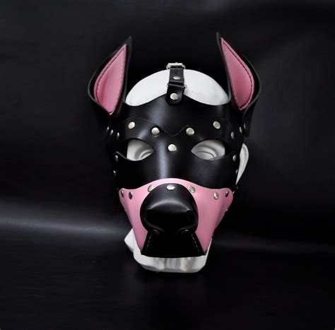 Leather Dog Mask Leather Puppy Mask Puppy Mask Kink Pup Etsy