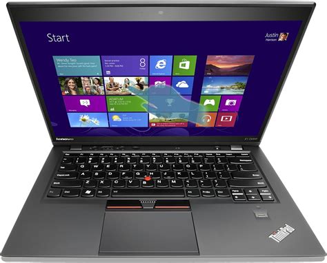 Lenovo Thinkpad X1 Carbon 14 Inch Touchscreen Laptop Black
