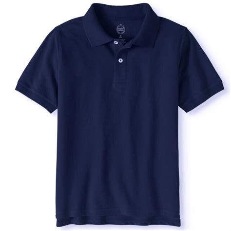 Wonder Nation Boys Navy Blue School Uniform Short Sleeve Polo Shirt