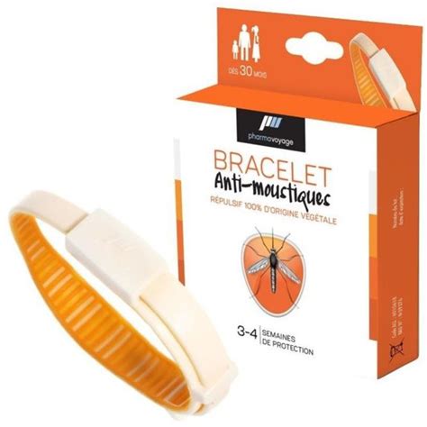 Bracelet Anti Moustiques Orange Pharmavoyage