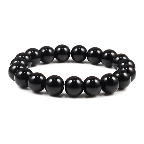 Natural Matte Black Beads Bracelet Juposh