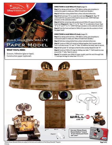 7easy Wall E Papercraft Proyecto