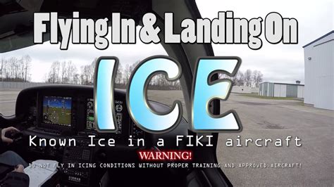 Ifr Known Icing Flight In And Landing On Ice Fiki Cirrus Sr22t Full