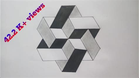 Geometric Pattern Step By Step Simple Art Drawing 2020 Youtube