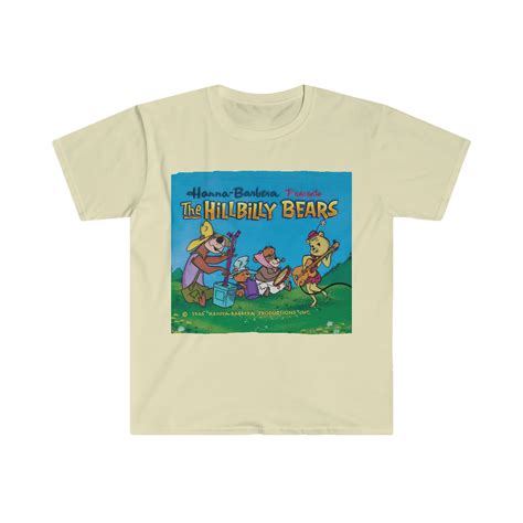 The Hillbilly Bears Cartoon Hanna Barbera Unisex Softstyle Etsy