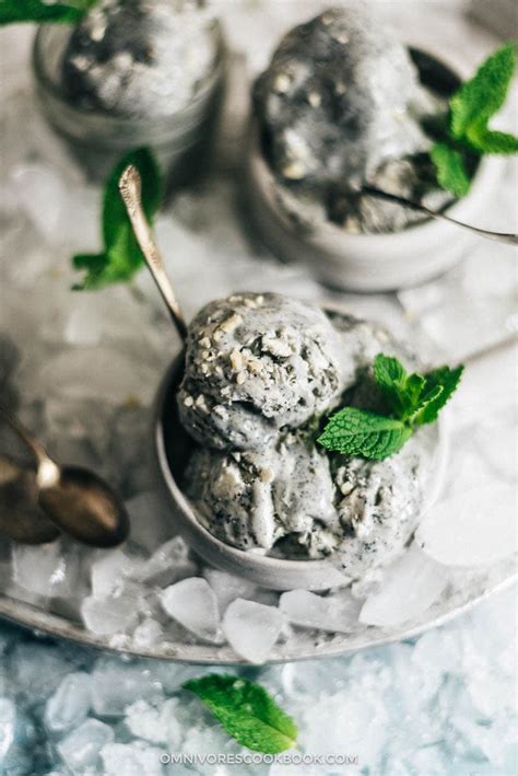 Black sesame seeds are popular throughout asia both in savoury and sweet dishes. 4-Ingredient No-Churn Black Sesame Ice Cream | Omnivore's ...