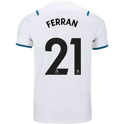 202122 Puma Ferran Torres Manchester City Away Jersey Soccerpro