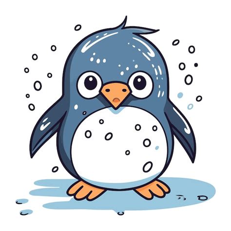 Premium Vector Penguin Cute Cartoon Penguin Vector Illustration