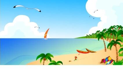Background pantai kartun 1 » Background Check All