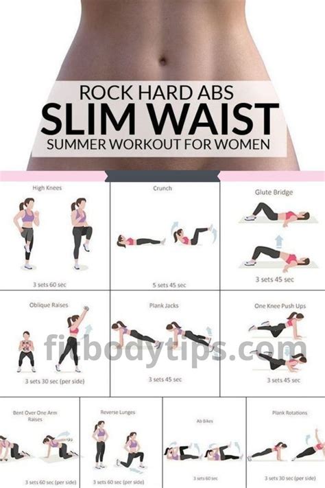 Slim Waist Workout For Women Abs Workout Rank Workout Videos