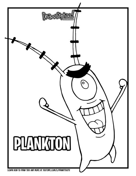 Plankton Spongebob Malvorlage
