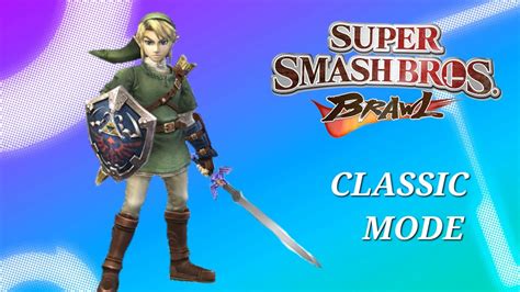 Super Smash Bros Brawl Classic Mode Link Youtube