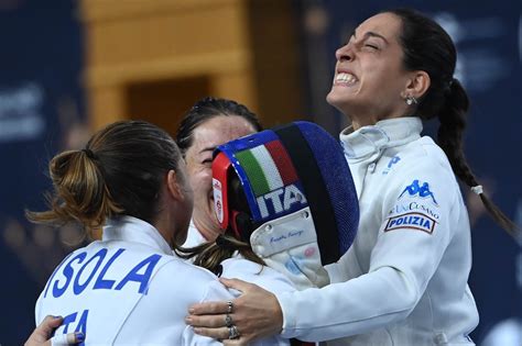 Italia Medaglia D Argento Nella Spada A Squadre Femminile Ai Mondiali