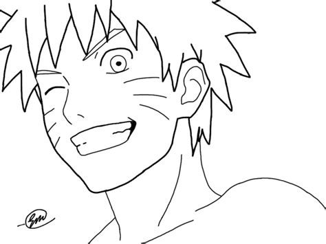 Anime Outline Drawing At Getdrawings Free Download