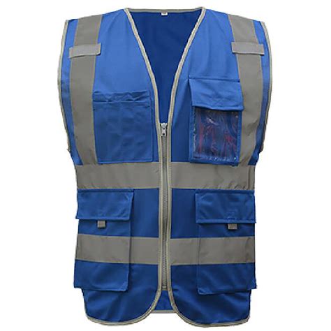 Get it as soon as thu, may 27. GOGO 9 Pockets High Visibility Zipper Front Safety Vest With Reflective Strips, Meets ANSI ...