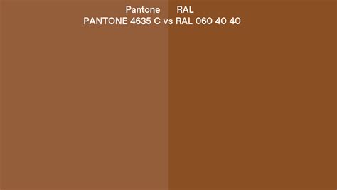 Pantone 4635 C Vs Ral Ral 060 40 40 Side By Side Comparison