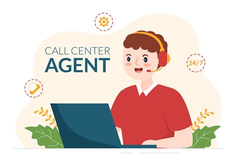 Call Center Agent Of Customer Service Or Hotline Operator With Headsets