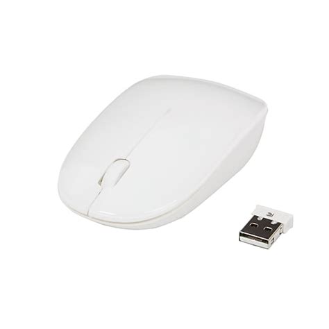 Staples Wireless Optical Mouse White Staples