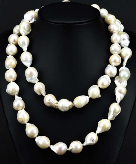 Sold Price Impressive 36 In Cultured Baroque Pearl Necklace Invalid