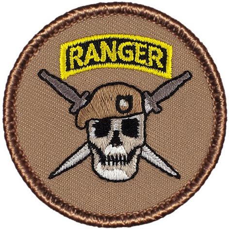 Army Ranger Patch 2 Inch Diameter Embroidered Patch Etsy In 2021