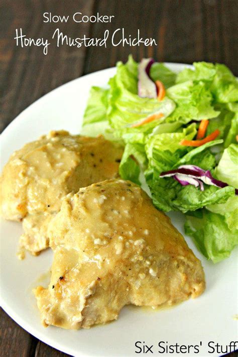 Slow cooker honey mustard chicken