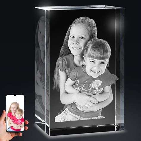 Buy Personalized D Crystal Photo Custom D Photo Crystal Laser Photo
