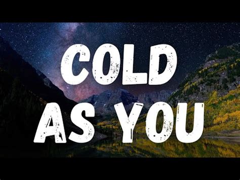 Luke Combs Cold As You Lyrics YouTube