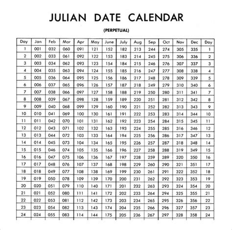 Julian Calendar 9 Download Documents In Pdf Psd