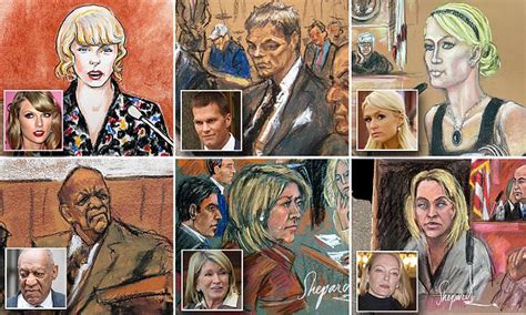 Taylor Swift Among The Many Bad Courtroom Sketches Daily Mail Online