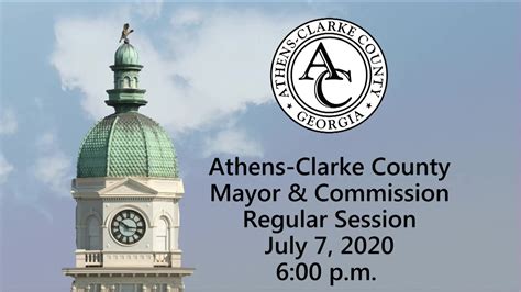 Athens Clarke County Ga Unified Government 07 07 2020 Regular Session