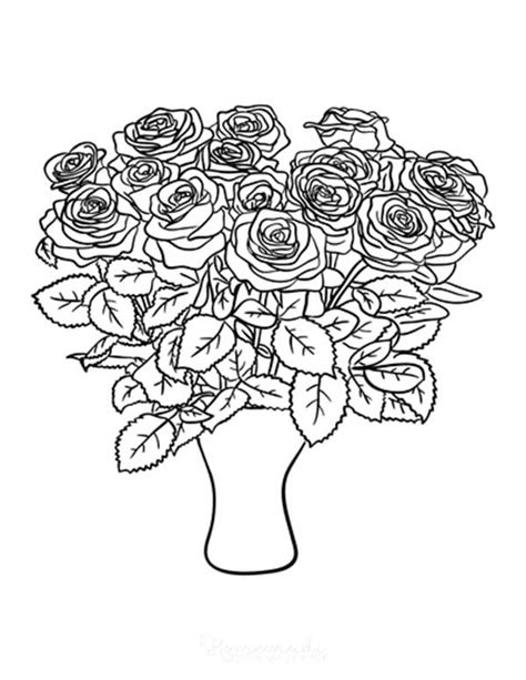 150 Desenhos De Rosas Para Imprimir E Colorirpintar