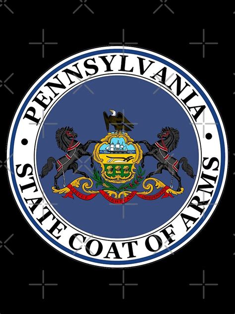 Pennsylvania Coat Of Arms Poster For Sale By Aleksander Redbubble