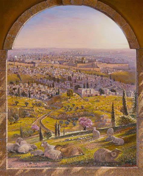 Painting The Beauty Of Jerusalem Alex Levin In 2021 Judaica
