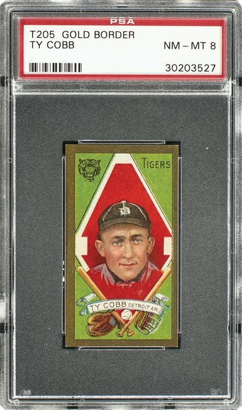 1911 Gold Border T205 Ty Cobb Psa Cardfacts™