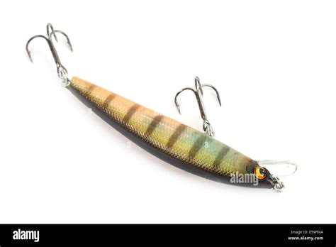 Fishing Lure Of Colorful On White Background Stock Photo Alamy