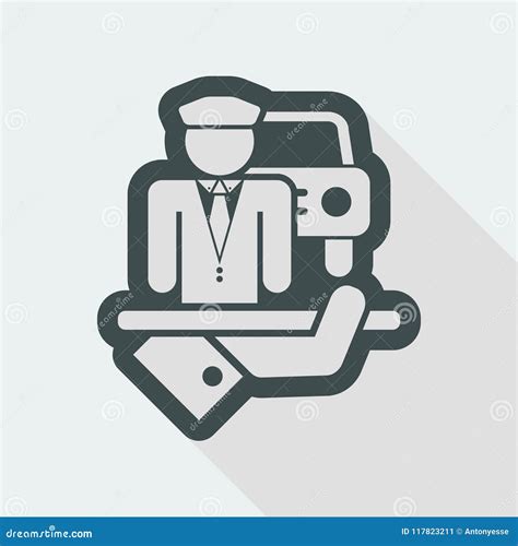 Chauffeur Icon Stock Vector Illustration Of Concept 117823211