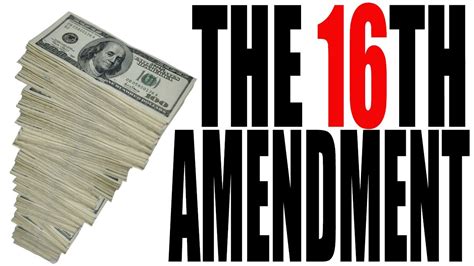 The 16th Amendment Explained The Constitution For Dummies Series Youtube