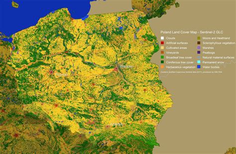 Esa Land Cover Maps Of Europe From The Cloud