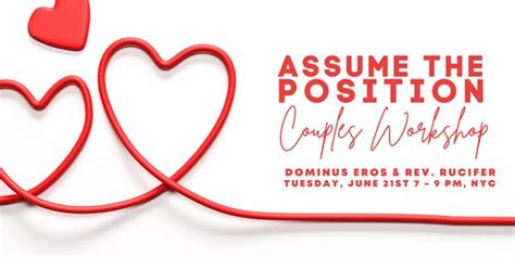 Assume The Position Couples Workshop By Pagans Paradise Bloom Community
