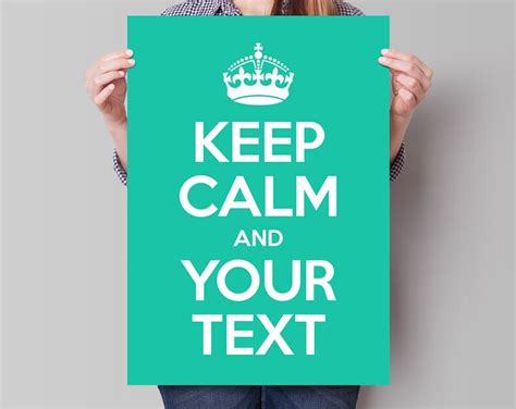 Custom Keep Calm Poster Keep Calm And Carry On Print Etsy