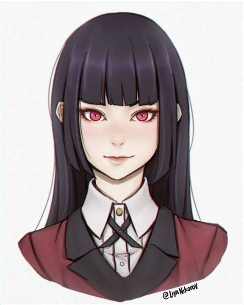 Kakegurui Çizim Anime Sketchbook çizimi