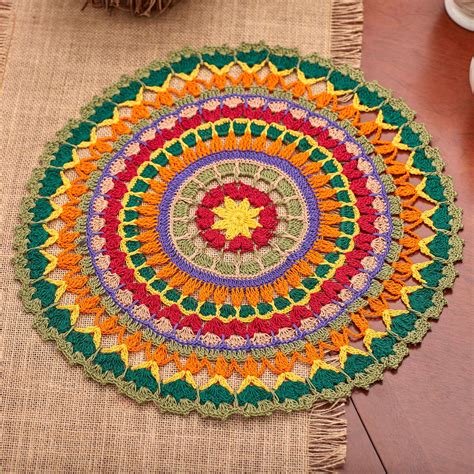 Free Intermediate Aunt Lydias Mandala Doily Crochet Pattern