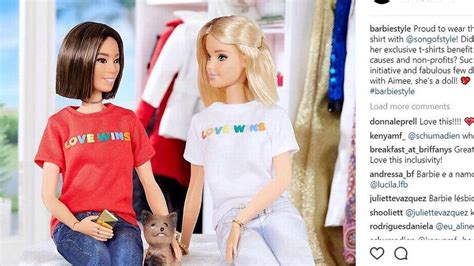 Barbie Comes Out In Support Of Lgbt Community With Love Wins Shirt