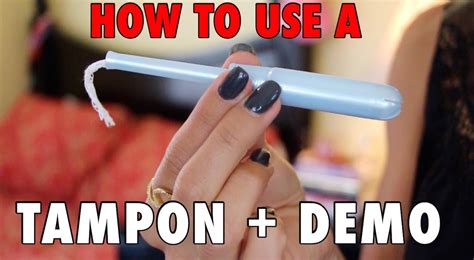 How To Use A Tampon Demo I Sierra Dallas Youtube