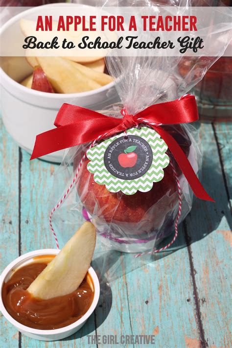 Gift ideas for child's teacher. An Apple for A Teacher - The Girl Creative